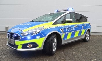 Ford S-MAX als Polizei NRW Funkstreifenwagen