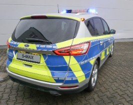 Ford S-MAX als Polizei NRW Funkstreifenwagen