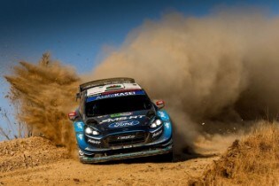 Drei Fiesta WRC von M-Sport Ford in Portugal am Start