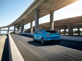 2021 Mustang Mach-E GT in Grabber Blue Metallic