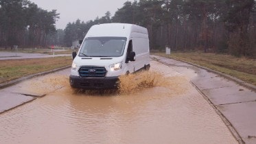 Durability testing includes giant potholes and rough road...