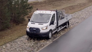 E-Transit put to the test against rutted roads and potholes