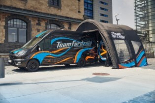 Team Fordzilla will drive a unique Ford Transit equipped ...