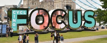EDITORIAL USE ONLYA 6 metre LED installation that uses ar...