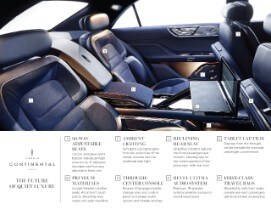 Lincoln Continental Concept Interior Fact Sheet