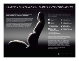 Lincoln Continental Concept 30-way seats