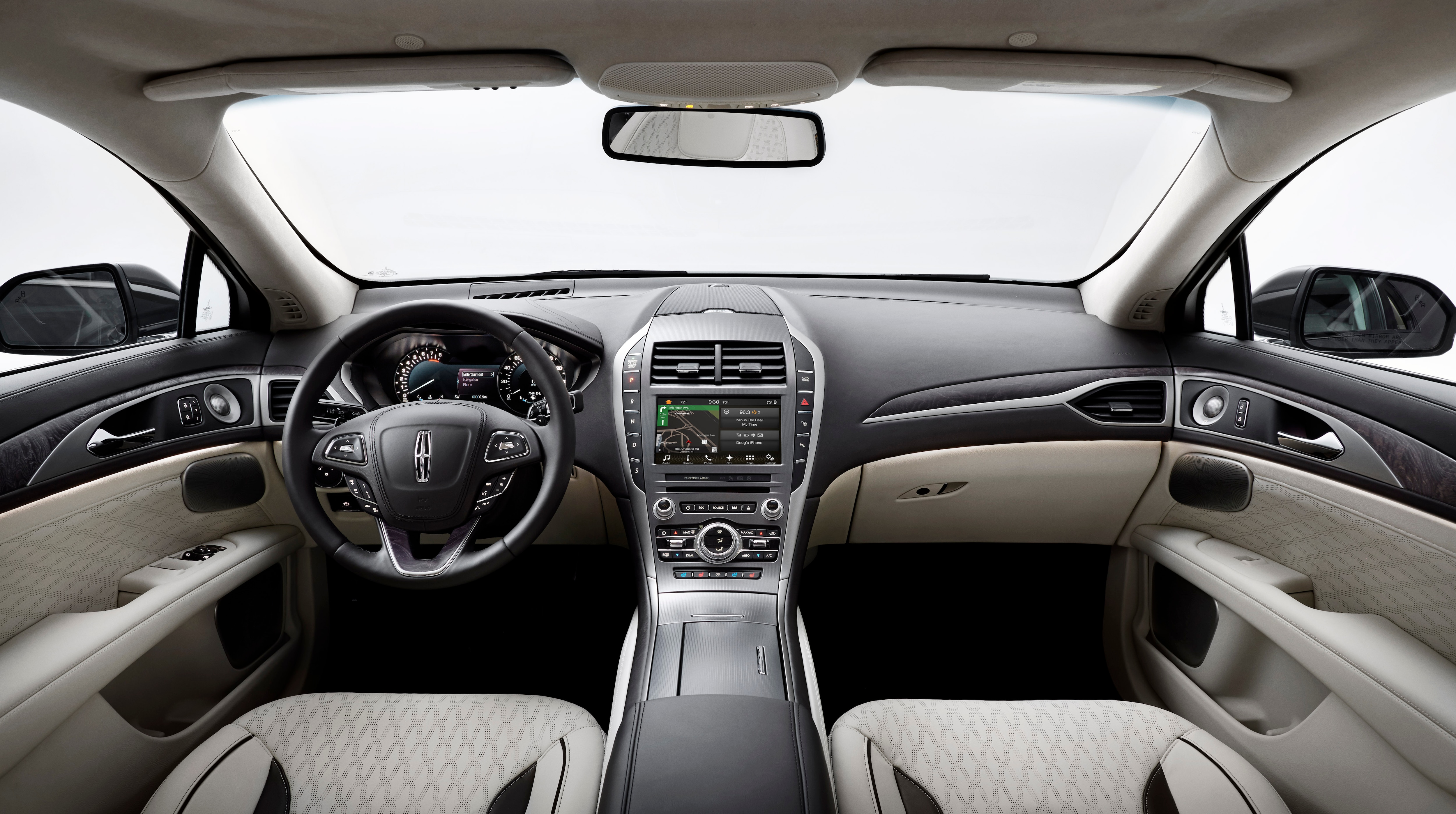 Lincoln mkz deals steering wheel size