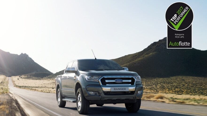 Ford Ranger ist der „TopPerformer 2017“ bei den Pick-ups