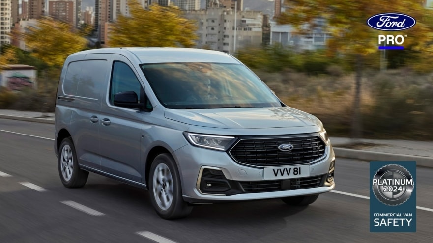 Neuer Transit Connect erhält als drittes Ford Pro Modell „Platin“-Einstufung bei Euro NCAP-Sicherheitsbewertung