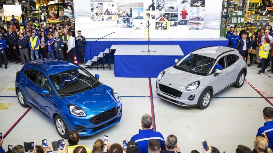Ford inicia la producción del Ford Puma, uno de los ocho vehículos electrificados que la marca lanzará en Europa este año