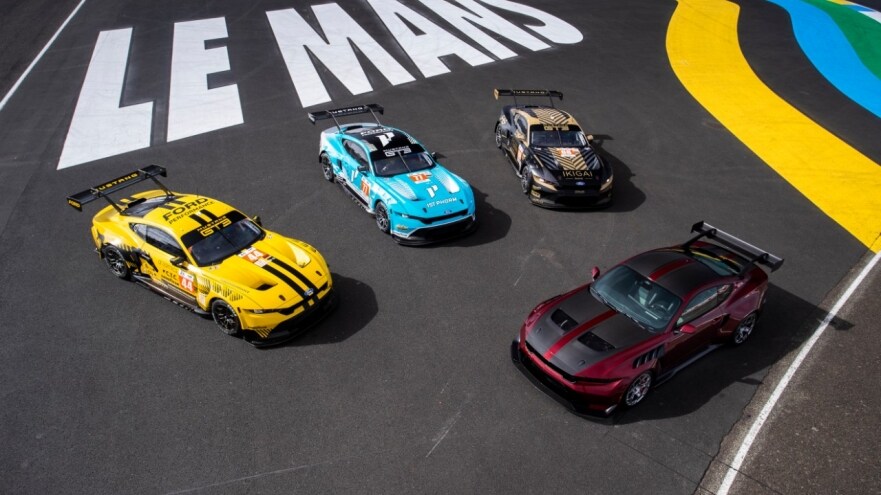 El Ford Mustang GT3 se prepara para agrandar el legado racing de Ford en las 24 Horas de Le Mans de 2024