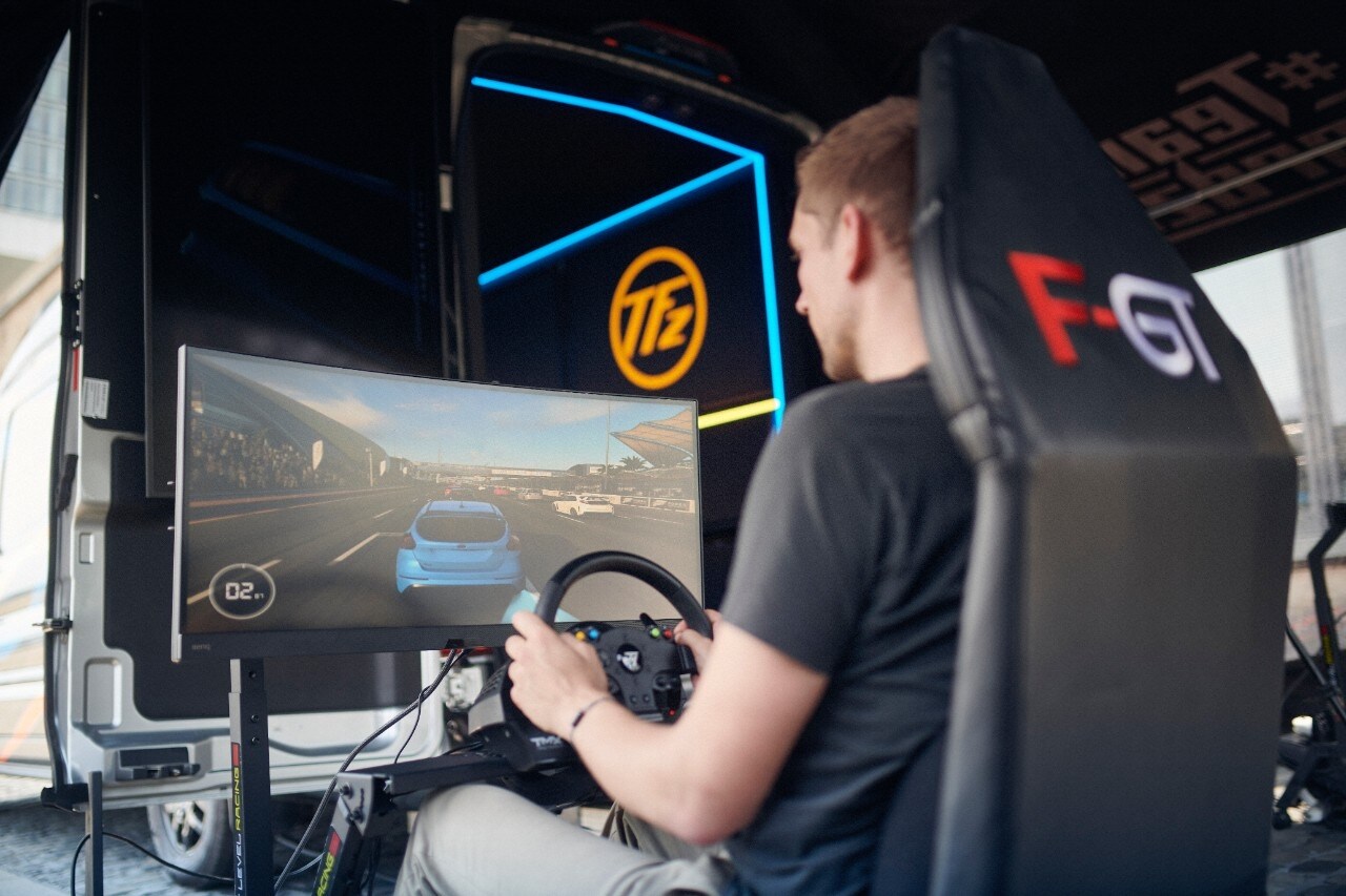 Transit’s interior includes games, consoles and adaptable controllers for up to three players