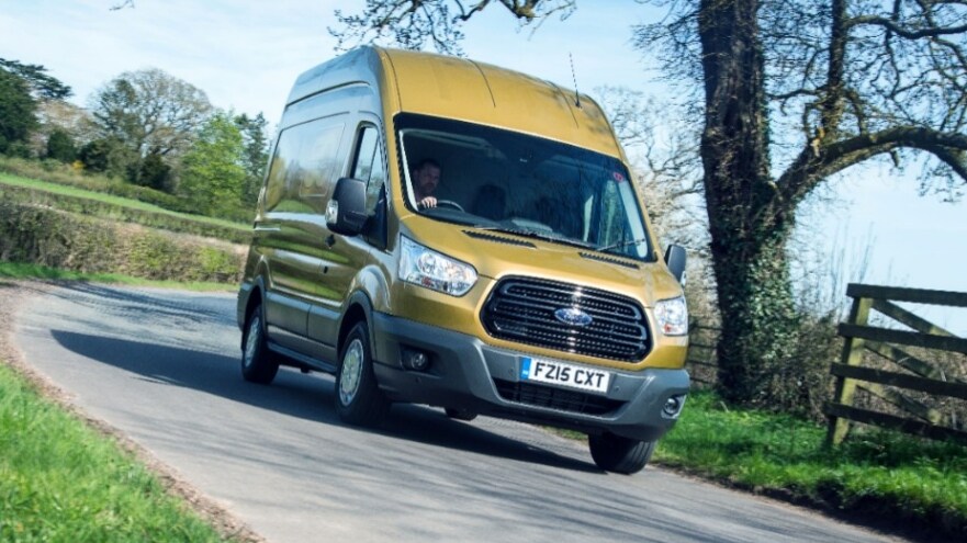 FORD TRANSIT BAGS BIRTHDAY AWARD FROM AUTO EXPRESS