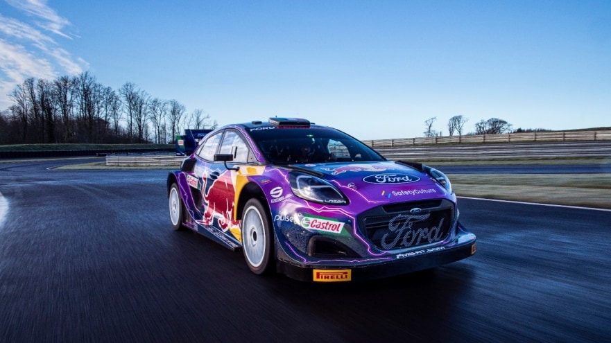 M-Sport Ford Puma Hybrid Rally1 svela livrea e piloti in vista del debutto nel WRC elettrificato di Monte Carlo