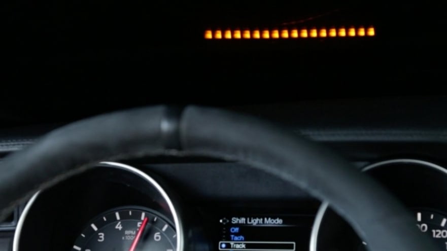 Ford Shelby GT350 Gets Racing-Inspired Customizable Shift Light Indicator to Help Drivers Optimize Track Time