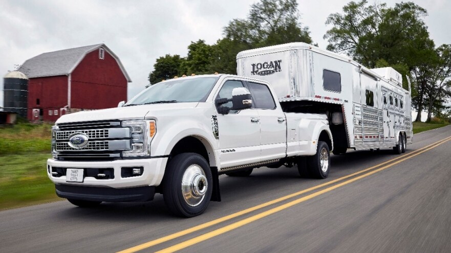 Adaptive Cruise Control – Downhill with a 15-Ton Trailer! – Among Ford F-Series Super Duty Class-Exclusive Features 