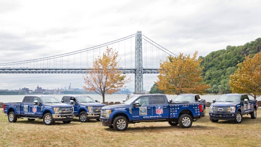 Ford F-Series Now Official Truck of the NFL; Celebrating Toughest Players and Introducing First-Ever Official NFL Tailgate Trucks On Demand with Exclusive Fan Experiences