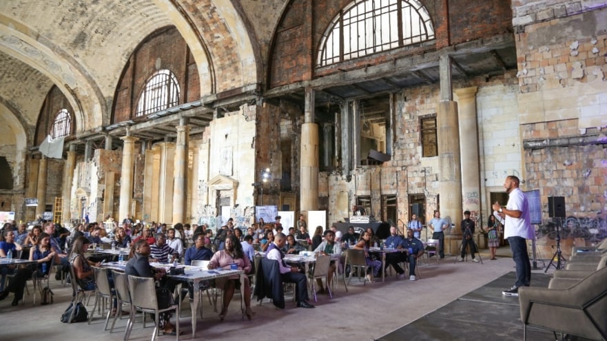 Ford Opens Historic Train Station to Listen to New Ideas, Voices of Corktown Community