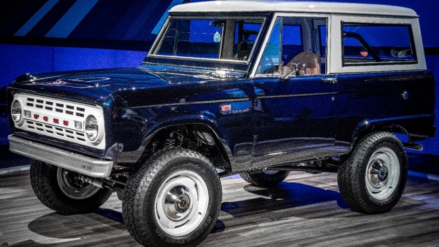 Ford Performance and SEMA Garage Team Up with Jay Leno to Restore, Upgrade Classic 1968 Bronco on Display at SEMA