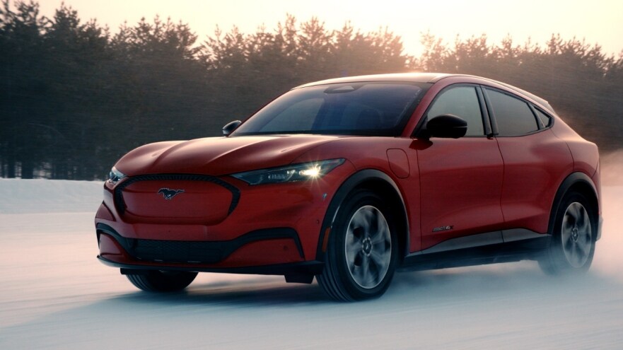 Springtime Snowstorm? Electric Mustang Mach-E’s All-Wheel Drive Ready for Mother Nature’s Surprises