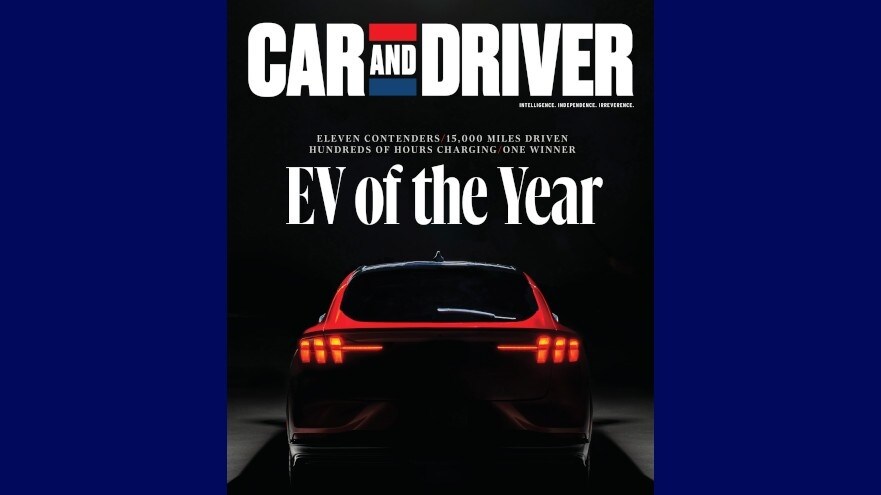 Mustang Mach-E Takes Top Spot in Car and Driver’s Inaugural Electric Vehicle of the Year Award 2021