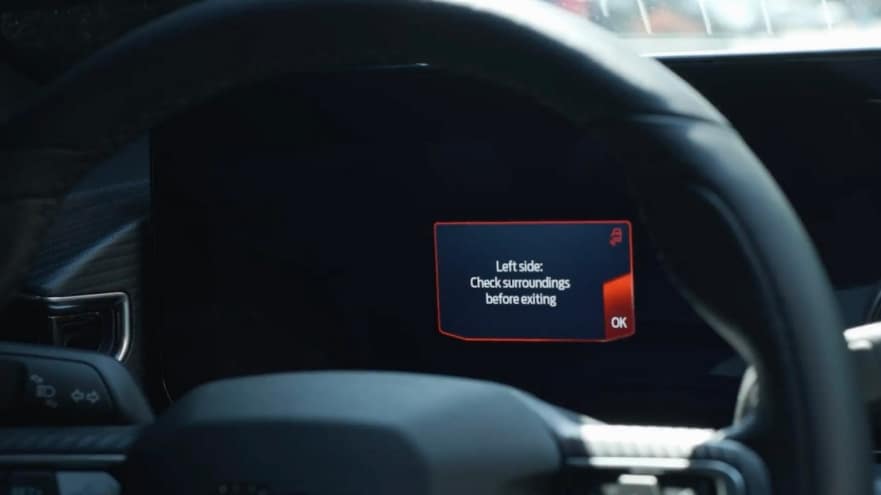 Arriving on 2024 Mustang: Ford Exit Warning for Road Users