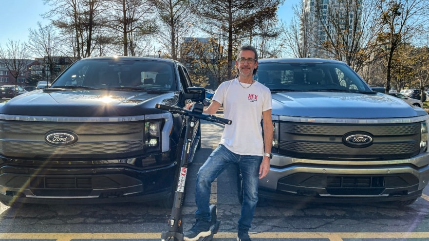 Customer Uses F-150 Lightning to Power E-Scooter Business