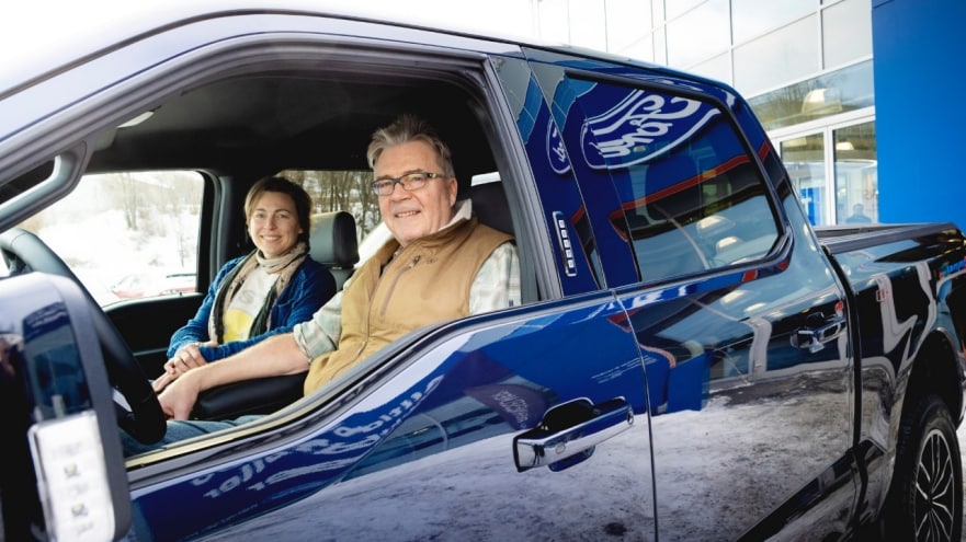 Customer Takes Home Norway's First F-150 Lightning