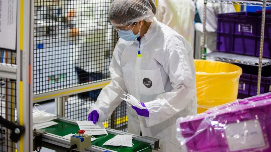 PPE face mask production