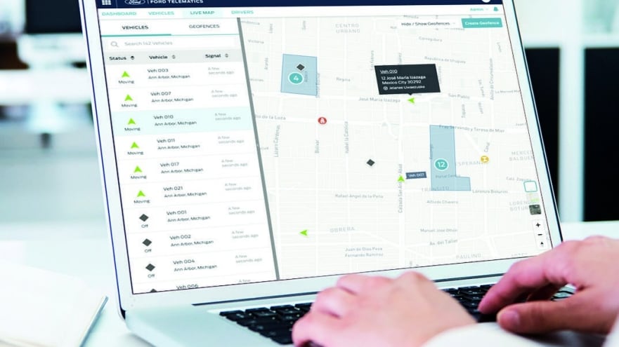 Ford Pro Telematics Live GPS Data Helps Dealership Protect Fleet